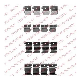 Kit d'accessoires, plaquette de frein à disque DELPHI