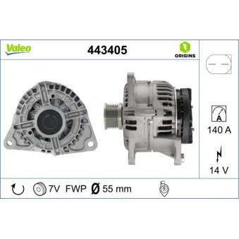 Alternateur VALEO 443405