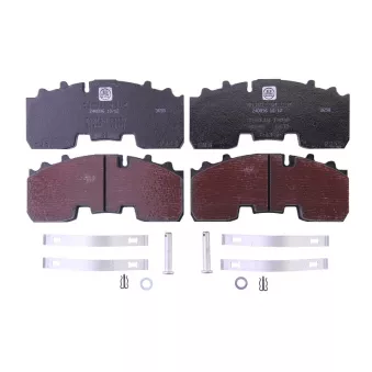 Jeu de 4 plaquettes de frein BPW