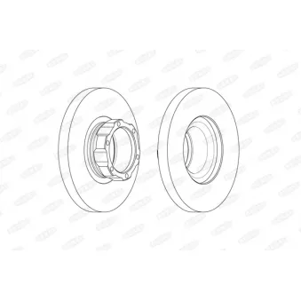 Jeu de 2 disques de frein avant BERAL