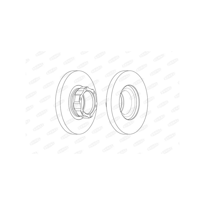 Jeu de 2 disques de frein avant BERAL BCR354A