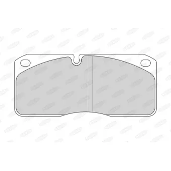 Jeu de 4 plaquettes de frein avant BERAL