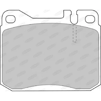 Jeu de 4 plaquettes de frein avant BERAL