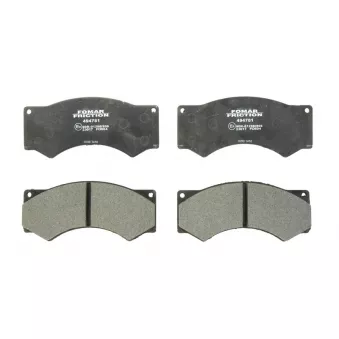 Jeu de 4 plaquettes de frein avant ROULUNDS 494781