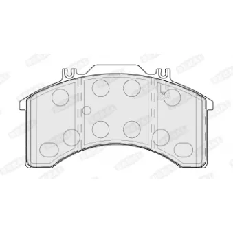 Jeu de 4 plaquettes de frein avant BERAL