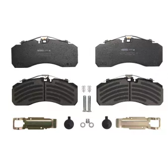 Jeu de 4 plaquettes de frein BERAL