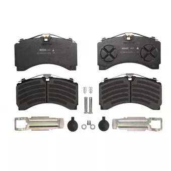 Jeu de 4 plaquettes de frein arrière BERAL