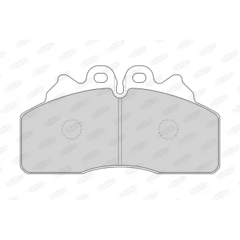 Jeu de 4 plaquettes de frein avant BERAL