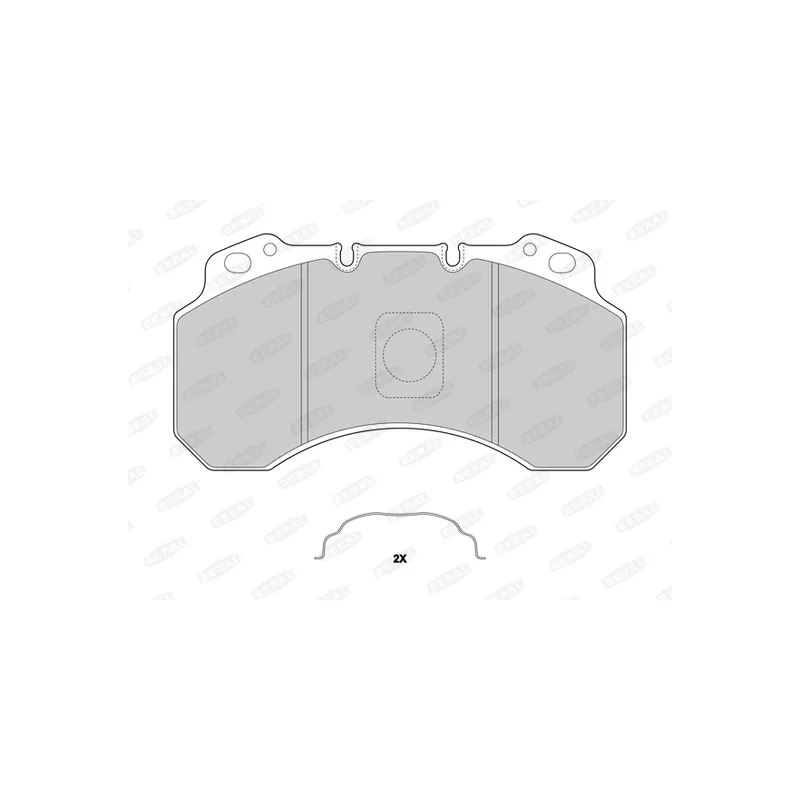 Jeu de 4 plaquettes de frein BERAL BCV29099TK