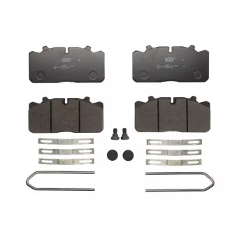 Jeu de 4 plaquettes de frein BERAL