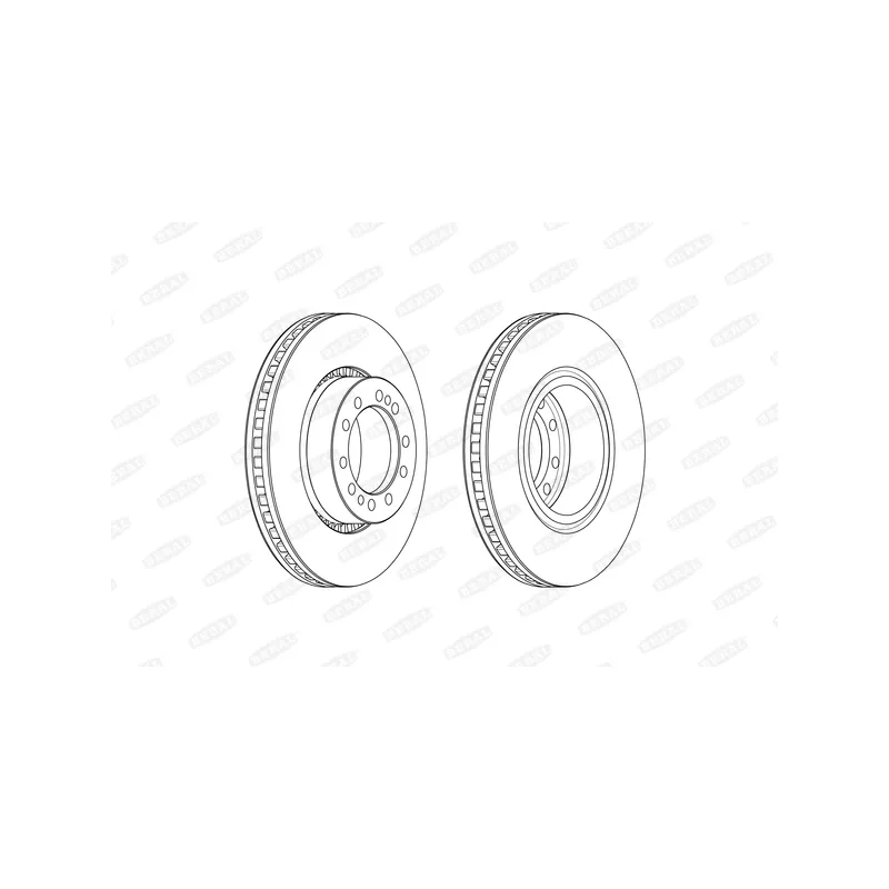 Jeu de 2 disques de frein avant BERAL BCR374A