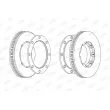 Jeu de 2 disques de frein arrière BERAL BCR220A - Visuel 3