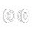 Jeu de 2 disques de frein avant BERAL BCR322A - Visuel 3