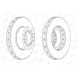 Jeu de 2 disques de frein avant BERAL BCR319A - Visuel 3