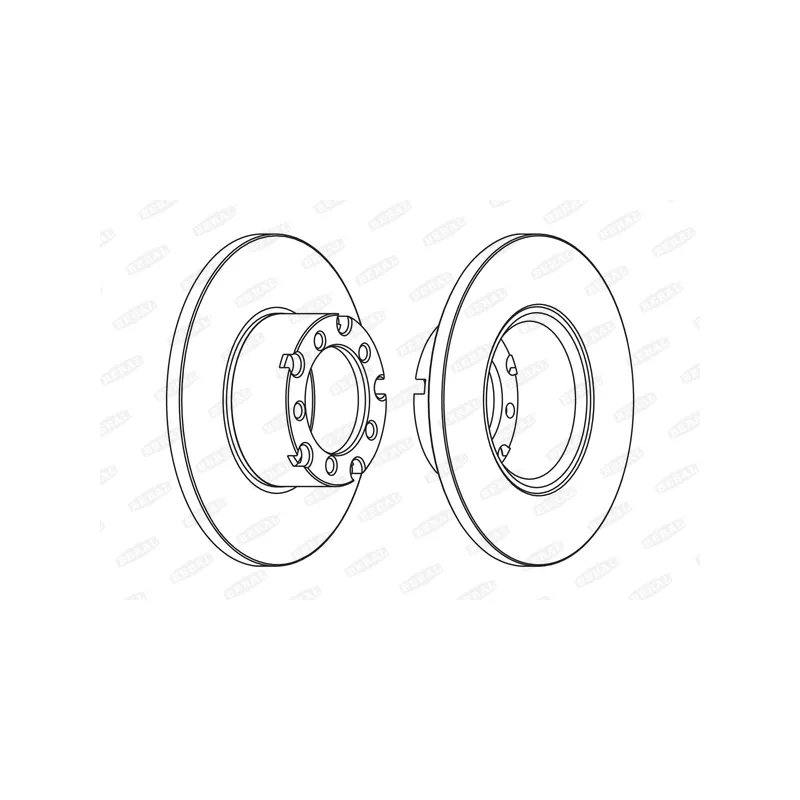 Jeu de 2 disques de frein avant BERAL BCR116A
