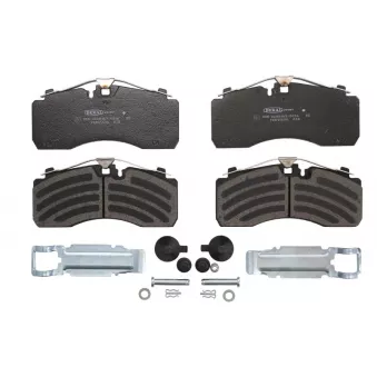 Jeu de 4 plaquettes de frein BERAL