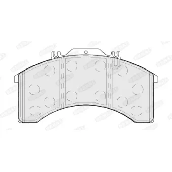 Jeu de 4 plaquettes de frein BERAL BCV29011T