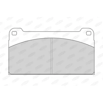 Jeu de 4 plaquettes de frein avant BERAL