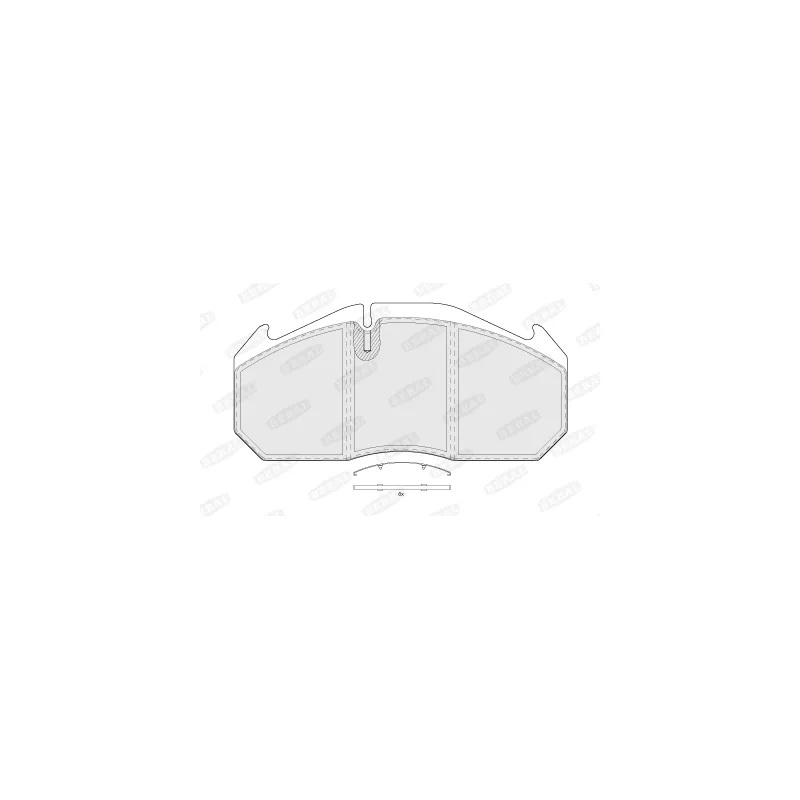 Jeu de 4 plaquettes de frein BERAL BCV29030TK