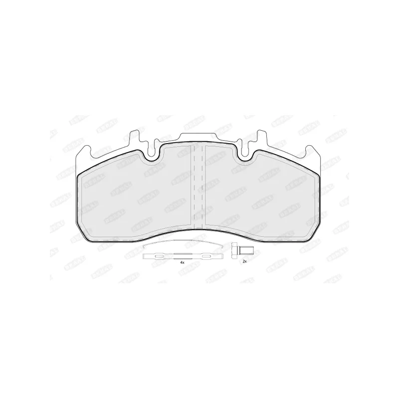 Jeu de 4 plaquettes de frein BERAL BCV29173TK