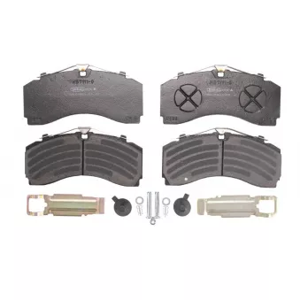 Jeu de 4 plaquettes de frein avant BERAL