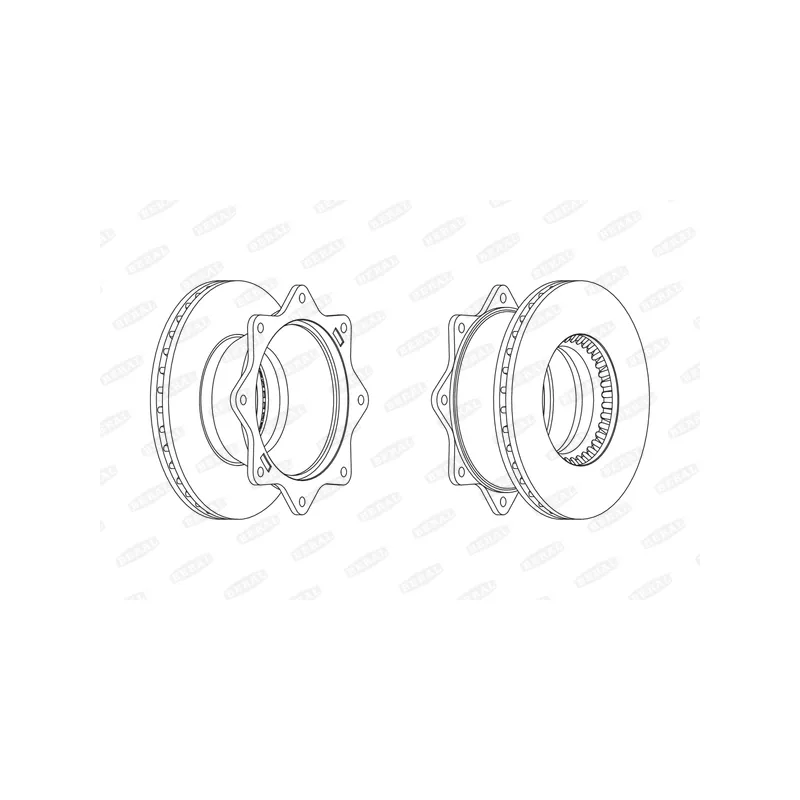 Jeu de 2 disques de frein arrière BERAL BCR142A