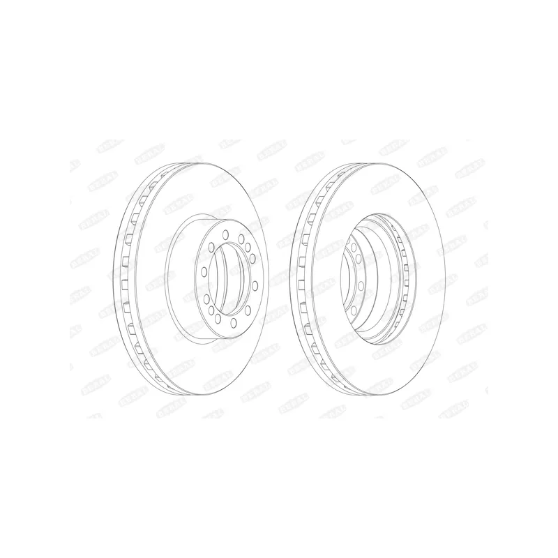 Jeu de 2 disques de frein avant BERAL BCR257A