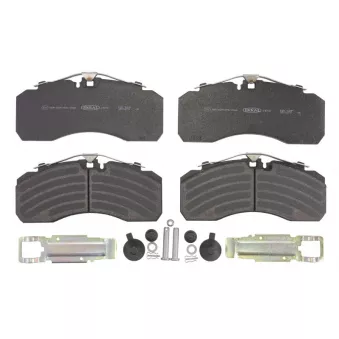 Jeu de 4 plaquettes de frein BERAL