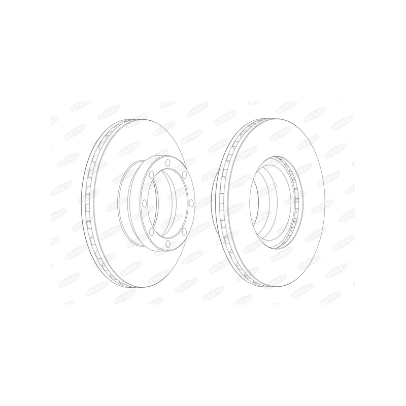 Jeu de 2 disques de frein avant BERAL BCR131A