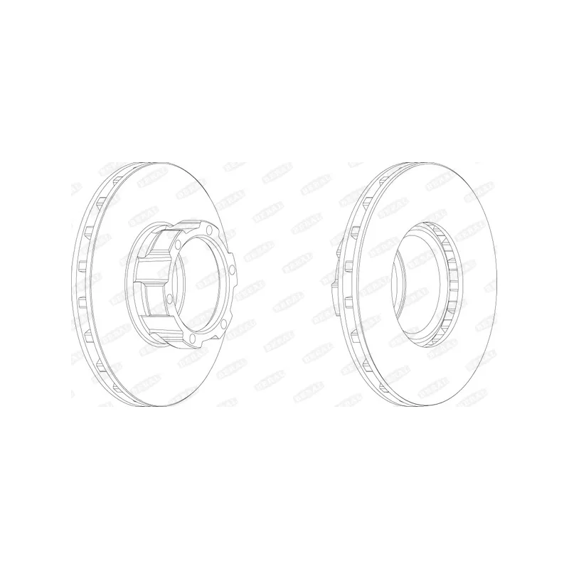 Jeu de 2 disques de frein avant BERAL BCR162A