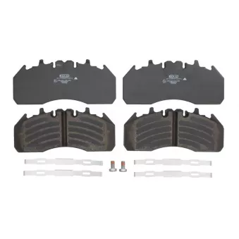 Jeu de 4 plaquettes de frein BERAL