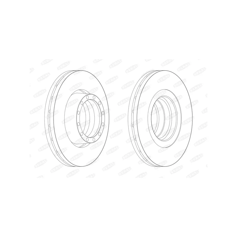 Jeu de 2 disques de frein avant BERAL BCR132A