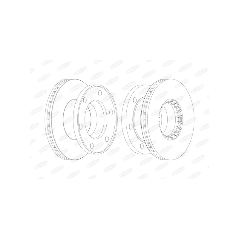 Jeu de 2 disques de frein avant BERAL BCR174A