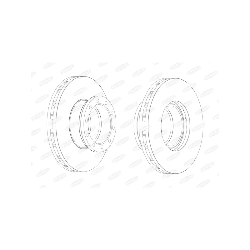Jeu de 2 disques de frein avant BERAL BCR151A