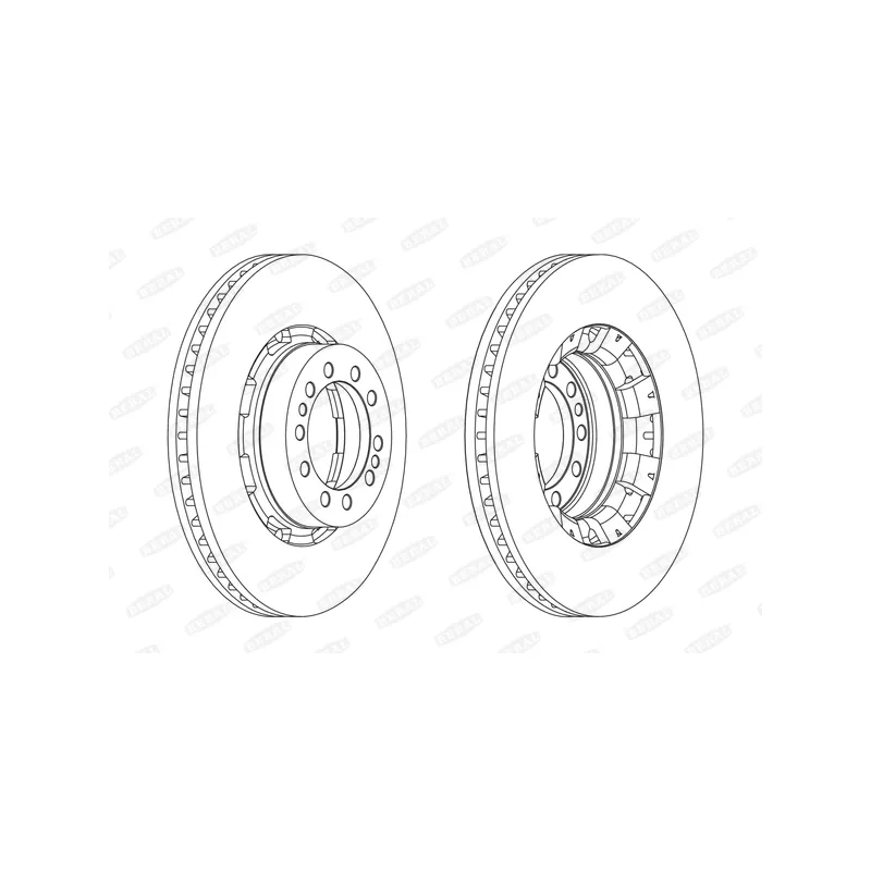 Jeu de 2 disques de frein avant BERAL BCR128A