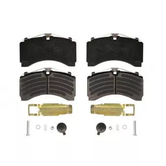 Jeu de 4 plaquettes de frein arrière BERAL