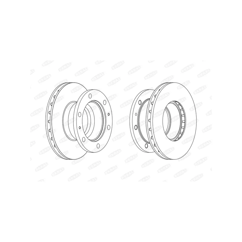 Jeu de 2 disques de frein avant BERAL BCR338A