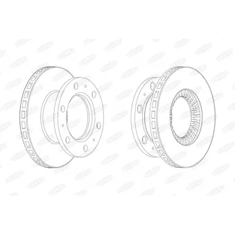 Jeu de 2 disques de frein avant BERAL