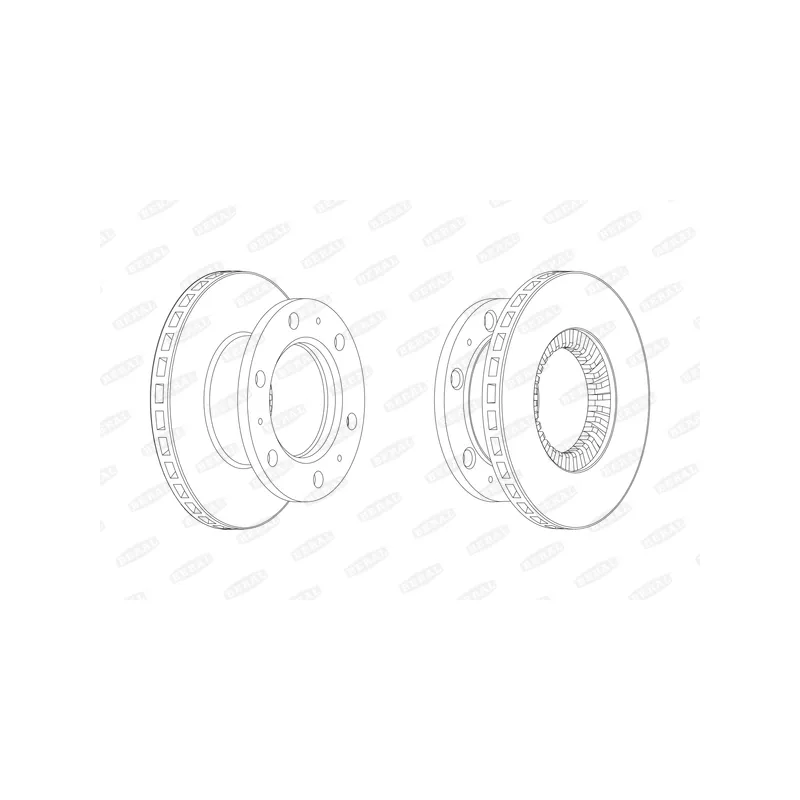 Jeu de 2 disques de frein avant BERAL BCR112A