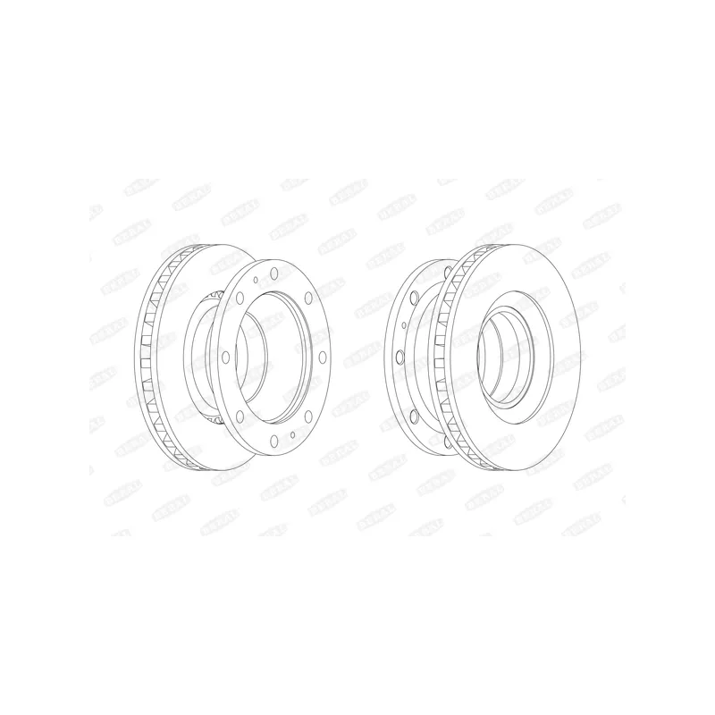 Jeu de 2 disques de frein avant BERAL BCR110A