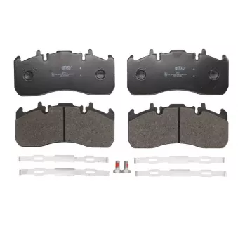 Jeu de 4 plaquettes de frein BERAL