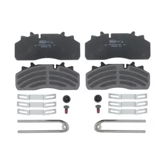 Jeu de 4 plaquettes de frein BERAL