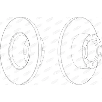 Jeu de 2 disques de frein avant BERAL