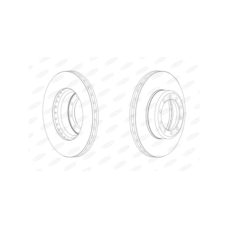 Jeu de 2 disques de frein avant BERAL BCR126A
