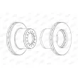 Jeu de 2 disques de frein avant BERAL BCR189A - Visuel 3