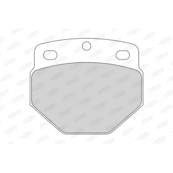 Jeu de 4 plaquettes de frein avant BERAL