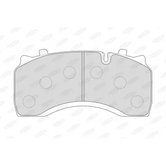 Jeu de 4 plaquettes de frein avant BERAL