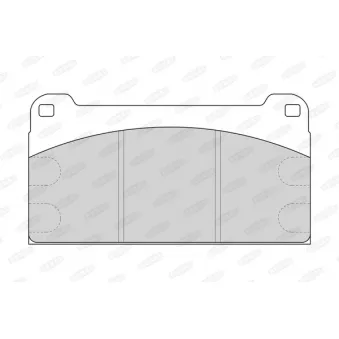 Jeu de 4 plaquettes de frein avant BERAL