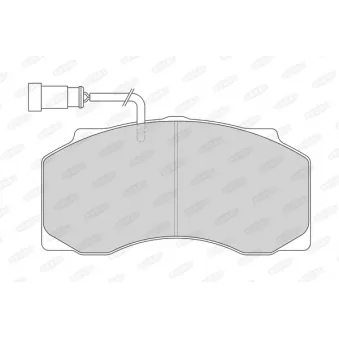 Jeu de 4 plaquettes de frein avant BERAL