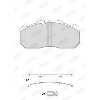 Jeu de 4 plaquettes de frein BERAL 29030 28,00 41 4 4568